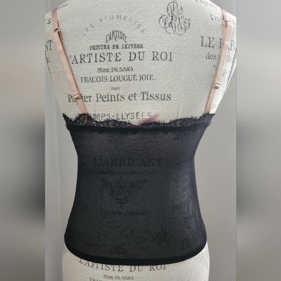 VICTORIA'S SECRET meash/ satin tank top in size S - Picture 4 of 9